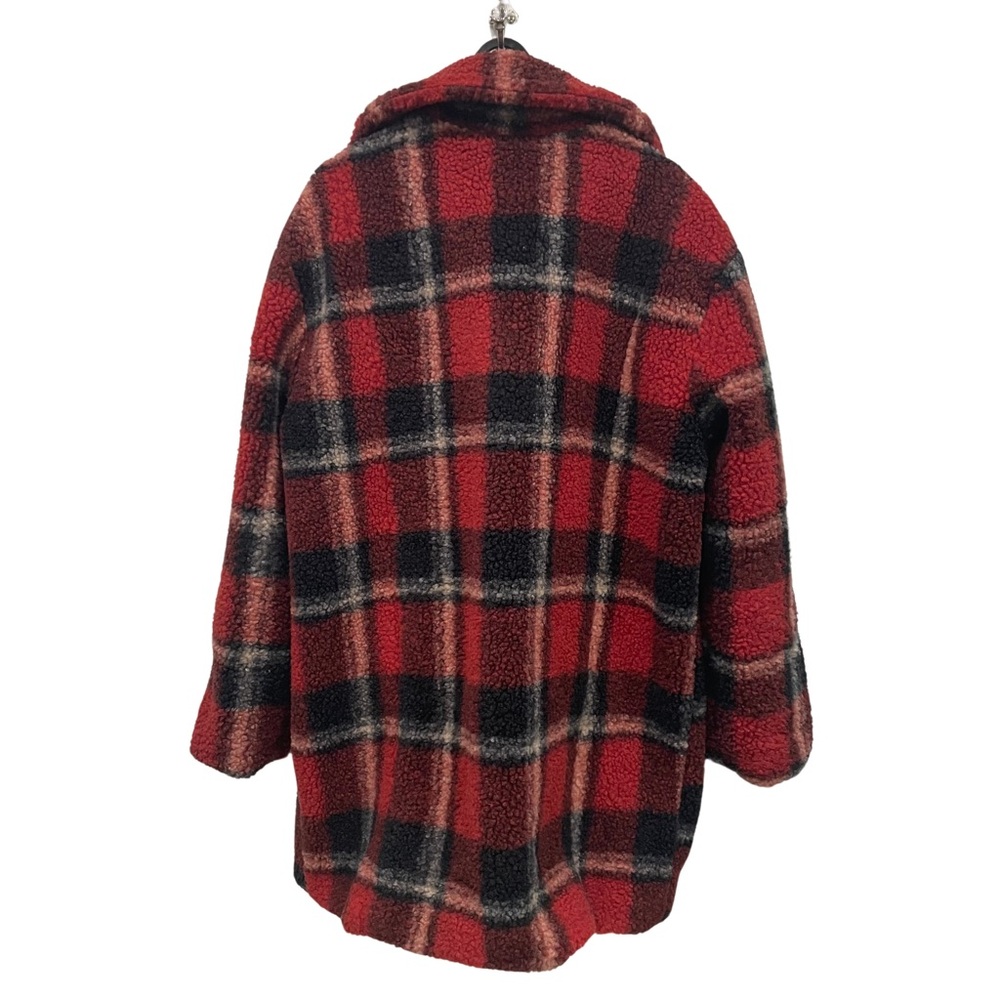 Love Tree Red Plaid Women’s Coat - Picture 2 of 5